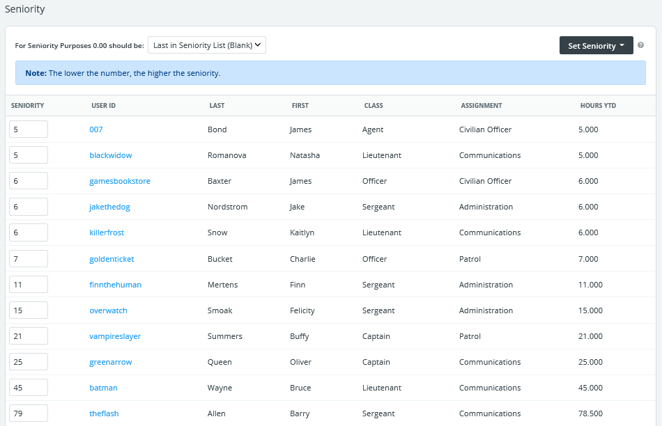 New Seniority By Custom Columns