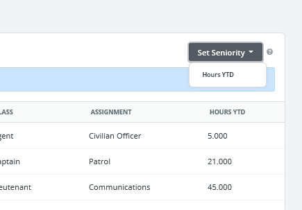 Set Seniority to Data